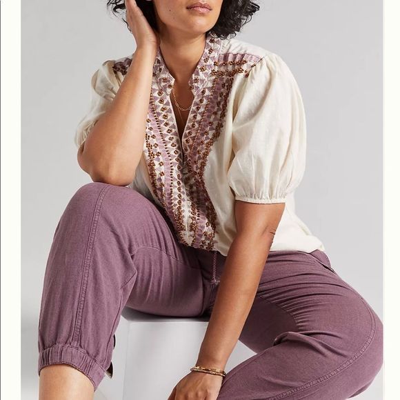 NWT Anthropologie Forever That Girl blouse size 8 - Picture 2 of 13